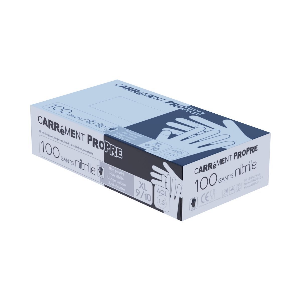 GANT NITRILE à usage unique - Non Poudrés Taille XL x100 - PUBLI EMBAL 